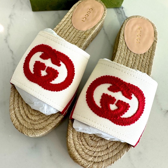 Gucci GG Pilar Espadrille Sandals - Picture 2 of 10